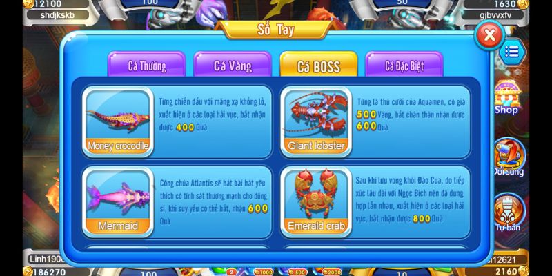 Hệ thống sinh vật siêu khủng với tỷ lệ trả thưởng đa dạng